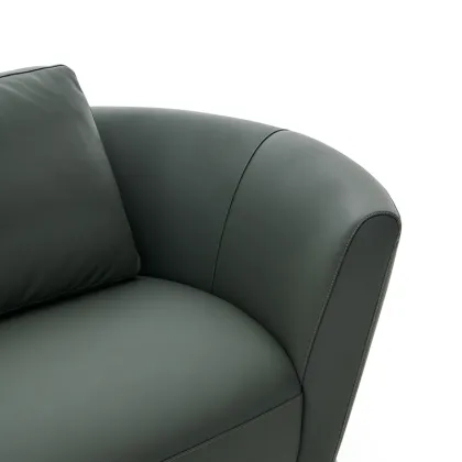 High quality small corner leather sofa