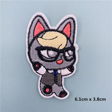 Animal crossing iron on embroidery patches stripes