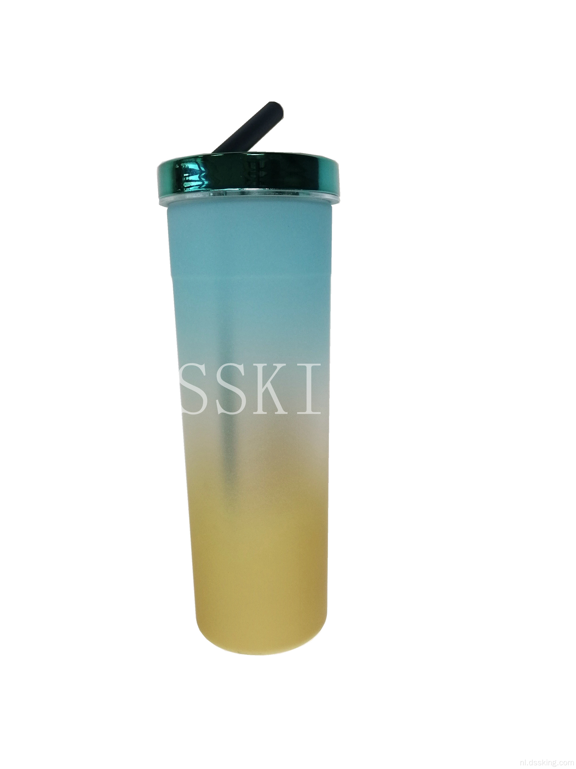 Filter Water Cup met strooien grote capaciteit citroenbeker