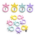 Cheap Kawaii Resin Princess Crown Ring Flat Back Cabochon Artificial DIY Craft Girls Party Ornament Dollhouse Toys