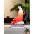 White Marble sitting statue of Sakyamuni Buddha