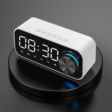 Hot Sale Mini Portable Wireless Speaker Clock Radio with USB