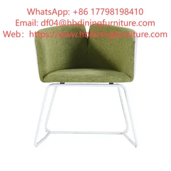 Dining Furniture PU Fabric Restaurant Chair Europe Modern Design Cafe Makeup Colorful Soft Back Restaurant Chair