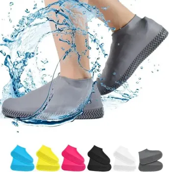 Unisex Waterproof Rain Shoes with Cartoon Design: Ideal for Work, School, and Field Use