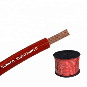 Cavo di alimentazione per auto automobilistica - Cavo batteria in rame da 25 mm in rosso con scudo arancione per la ricarica EV