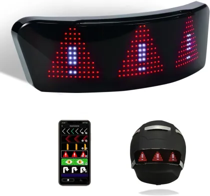 Smart LED Helmet Light - Waterproof Tail Lights for Motorcycle Night Riding