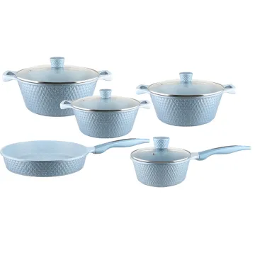 9pcs Diamond Shape Non-Stick Cookware Sets
