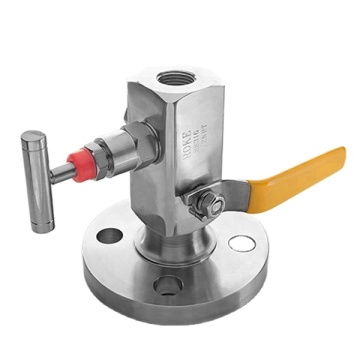 6000PSI Stainless Steel DBB Flange Gas Valve Block and Bleed