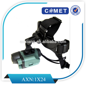 AXN 1x24 อินฟราเรดดิจิตอลตอนกลางคืนวิสัยทัศน์ Monocular พร้อมหมวกกันน็อก