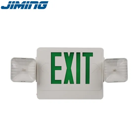 Custom Wholesale Double-Head Emergency Lighting & Exit Sign Combination