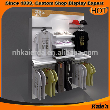 retail clothing store furniture with clothing display shelf