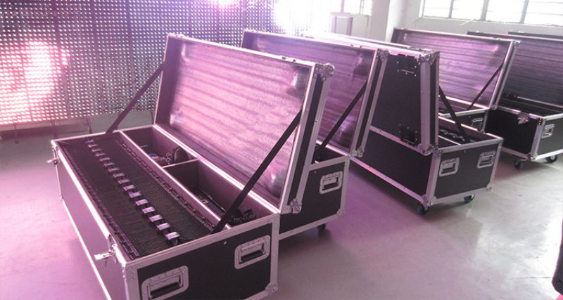 The package of led flexible mesh curtain video screen