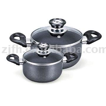 Aluminum non-stick cookware set