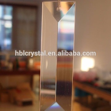 22*150mm Triangle Shape 2 Holes Clear Christmas Glass Chandelier Parts