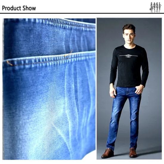 Oeko-Tex Standard 100 10.2 oz yarn dyed plain denim fabric