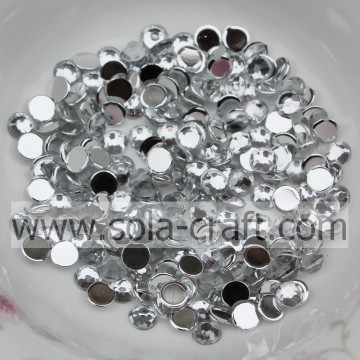 Perline diamantate semicircolari acriliche da 2/3/4/5/6 mm all&#39;ingrosso