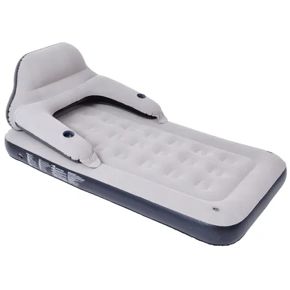 Inflatable Pool Float Lounge: Floating Water Bed for Camping and Beach Entertainment