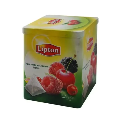 DADI Classic Elegant Square Metal Tea Tin Box