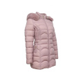 Ladies jacket with fake fur hood