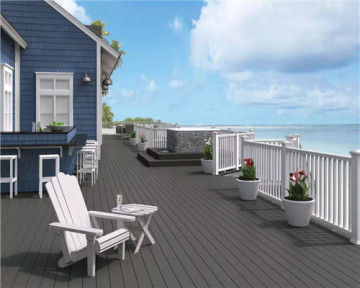 Schede di decking da esterno WPC antipatia impermeabili