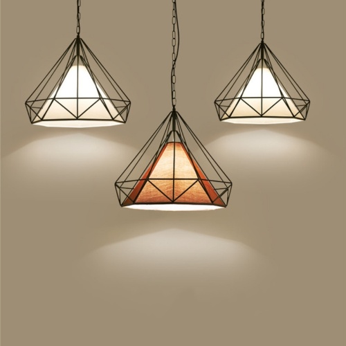 LEDER Clear Metal Pendulum Lamp