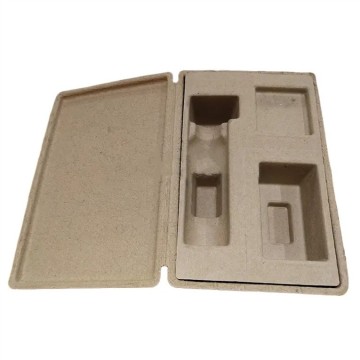 Recycled Paper Pulp Molded Box With Insert