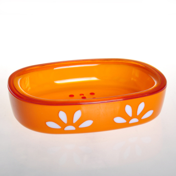 sunflower soap dish PS plastic double thickness