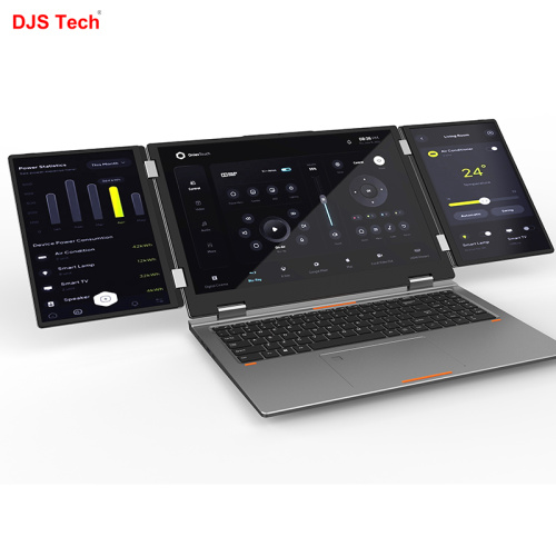 Customized three screen business laptop