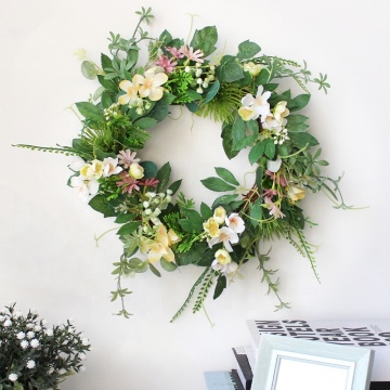 Factory Supply: Realistic Hanging Wreaths - Aesthetic Door Decorations for Home and Rattan Ornaments