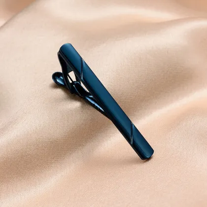 Colorful Blue Tie Pins, Brass Tie Clips, and Tie Bars for Men's Neckties: Daily Hot Sale