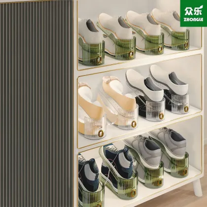 Shoe cabinet storage artifact layered partition