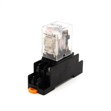 HH52PL AC 220V LED Indicator Electromagnetic Relay with Socket Base: HH52P MY2 Series 220VAC HH52P-L MY2NJ