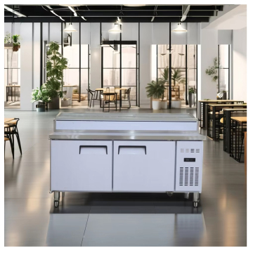 Commercial Pizza Prep Table with Refrigerator