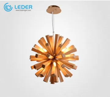LEDER Wooden Cool Pendant Lamps