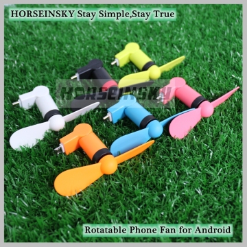 Flexible Rotatable Android Phone Fan Super Mini Electric Fan for Smartphones Mini USB Fan