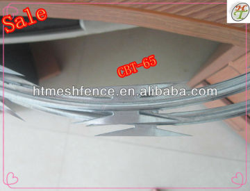 hot dipped galvanized concertina razor wire BTO22 90cm diameter HS Code 73142000