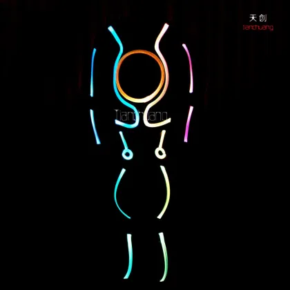 Robot devil costume entertainment led dance clothing