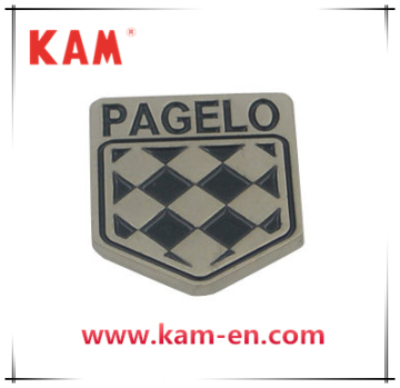 Fashion Label with Beautiful Color, Zinc Alloy, Kam