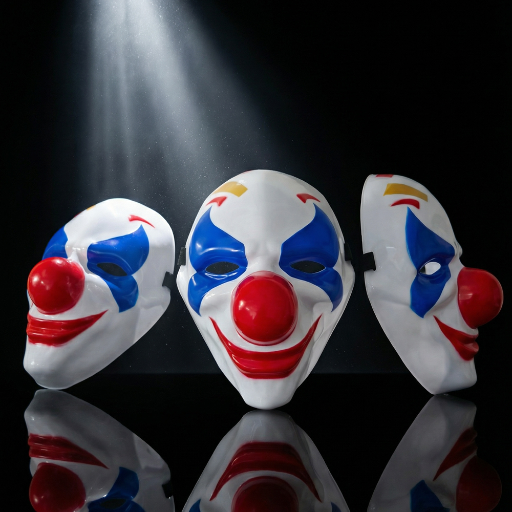 Scary Realistic Evil Clown Masks