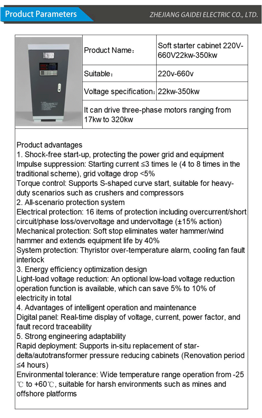 Soft starter cabinet-xiangqing2-GD058