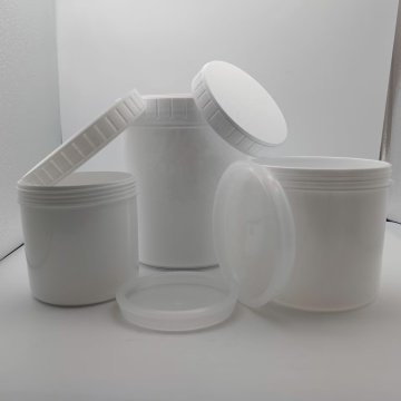Hot Sale Plastic Albumen Powder Jars - 300ml, 500ml, 1000ml with White Screw Caps