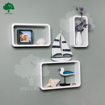 Cilla MDF cube shelf wall decor J