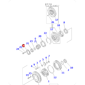 Dump truck HD985-5 cover 561-15-52360