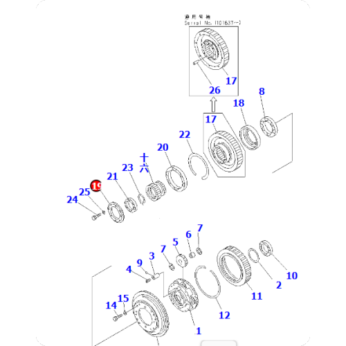 Dump truck HD985-5 cover 561-15-52360