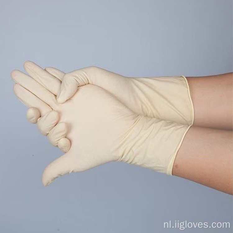 Latex rubberen handhandschoenen latex poededorde handschoenen