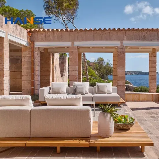 Modern L-Shape Outdoor Lounge Set