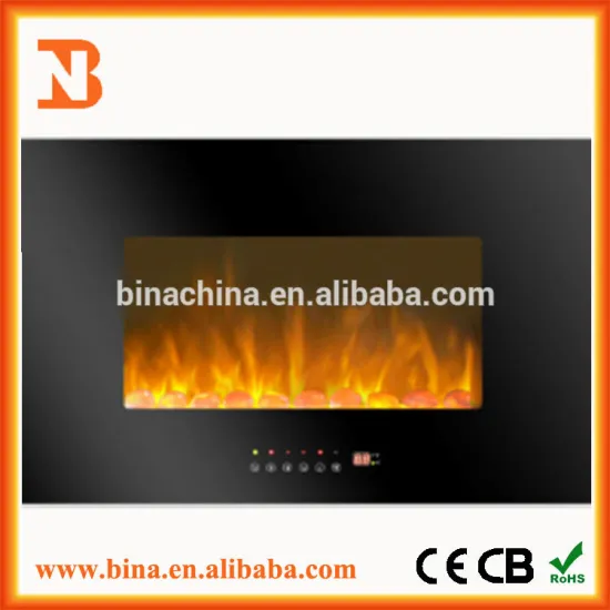 Air purification Decor flame effect electric fireplace wall heater