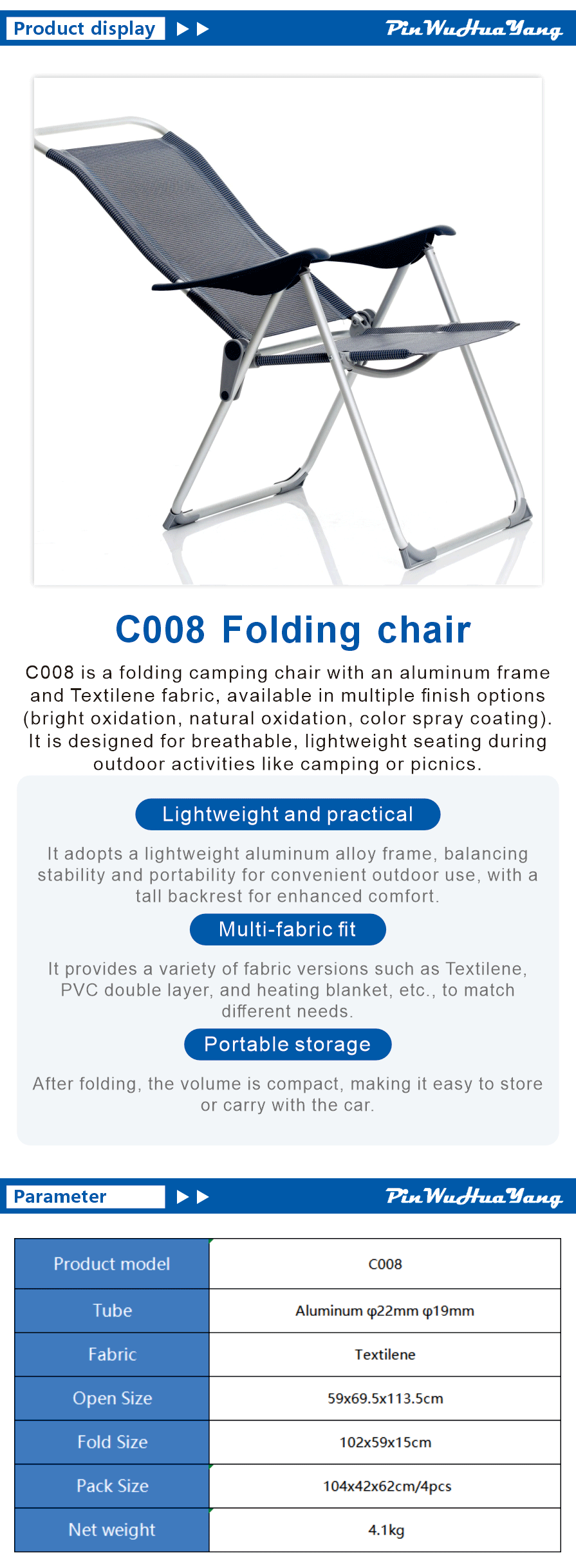 compact folding camping chair
