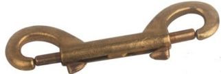 Metal Hardware Double Brass Snap Hook (161B)