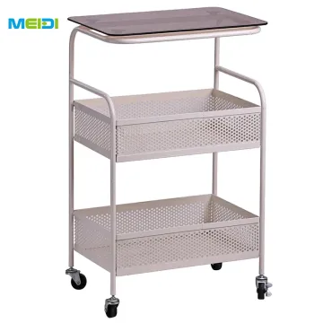 Rotating Serving 3 Tier Trolley Rolling Utility Carts